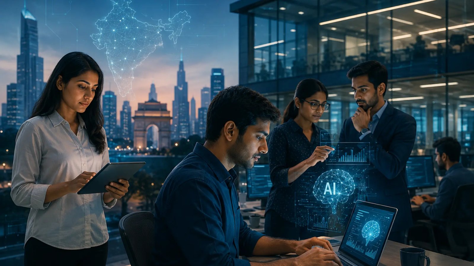 Neelkanth Mishra speaking about India's opportunities and resilience in the age of artificial intelligence.