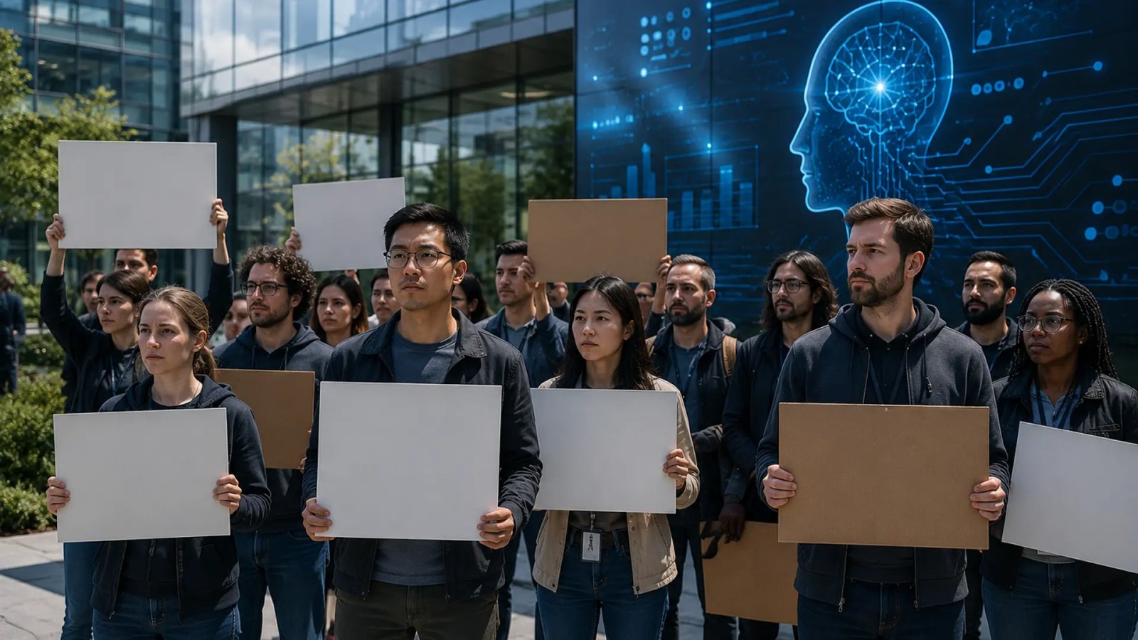 Employees call for stronger layoff protections at Google as Alphabet continues investing heavily in artificial intelligence.